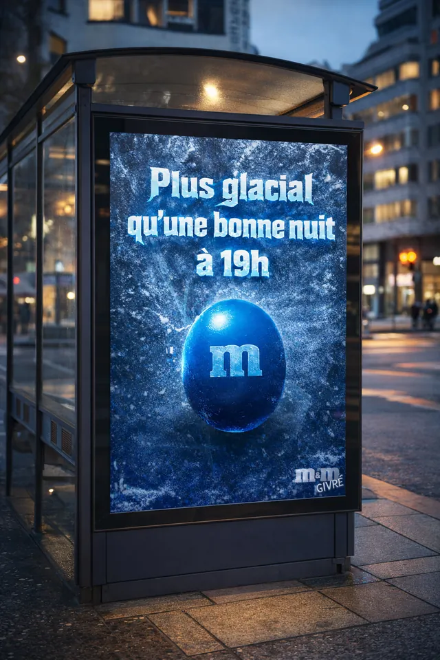 Campagne M&M’s Givré, visuel 1