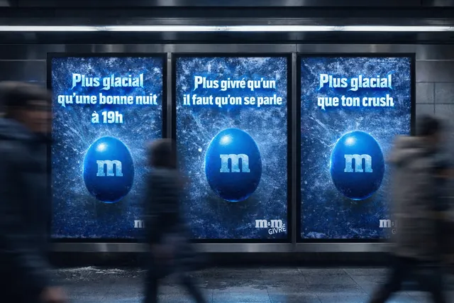 Campagne M&M’s Givré, visuel 2